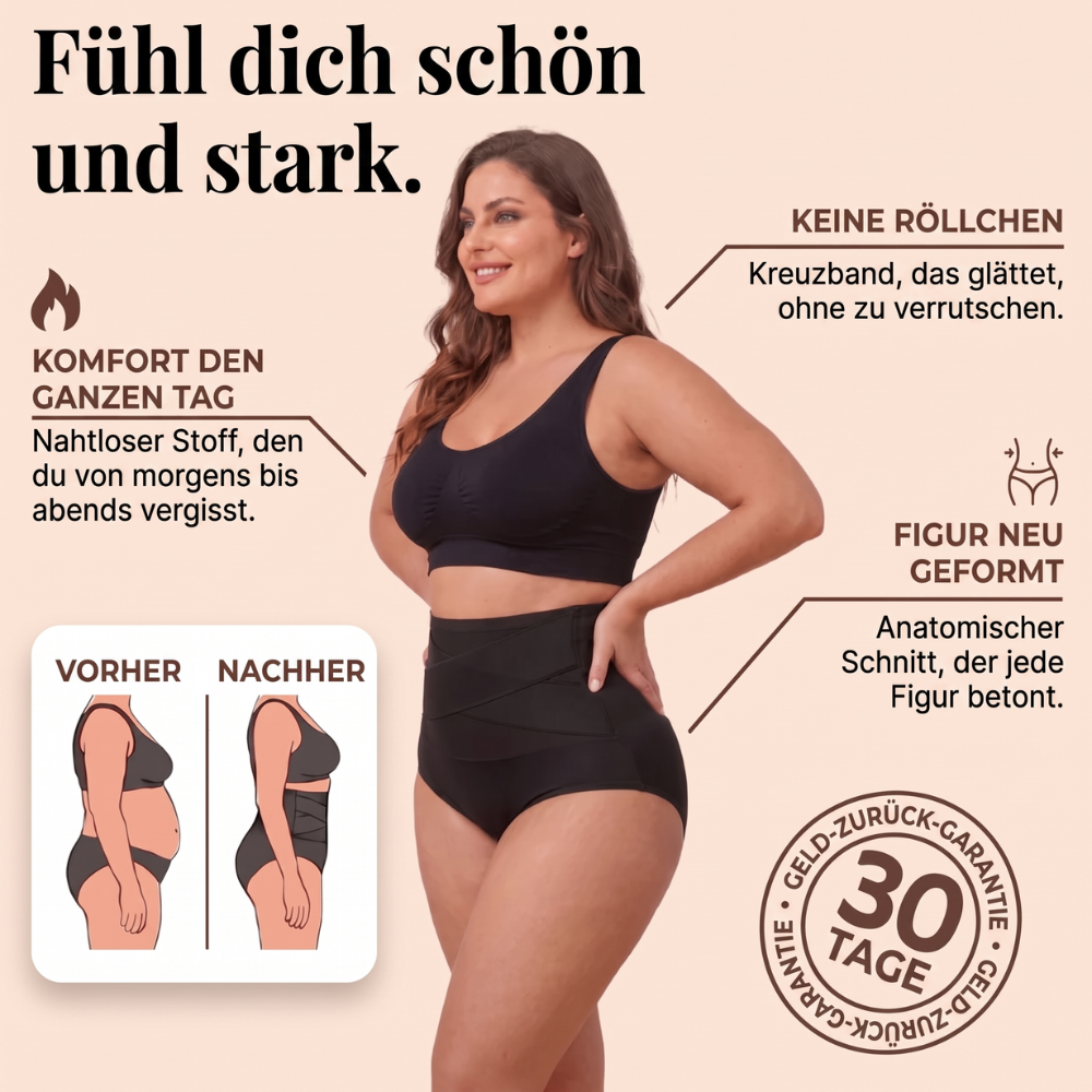 Bauchweg-Slip mit hoher Taille
