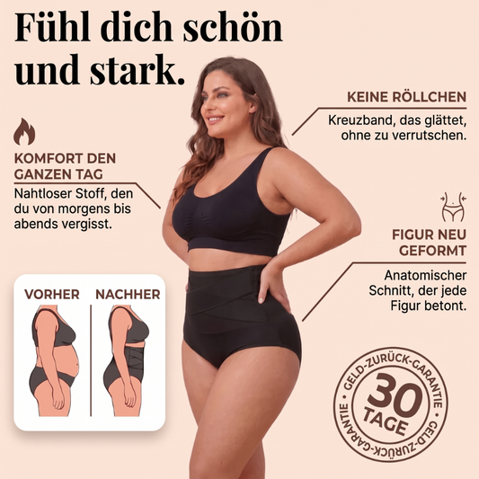 Bauchweg-Slip mit hoher Taille